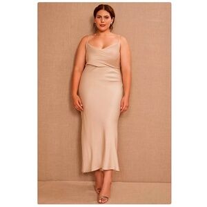 BHLDN Cali Midi Dress - Champagne